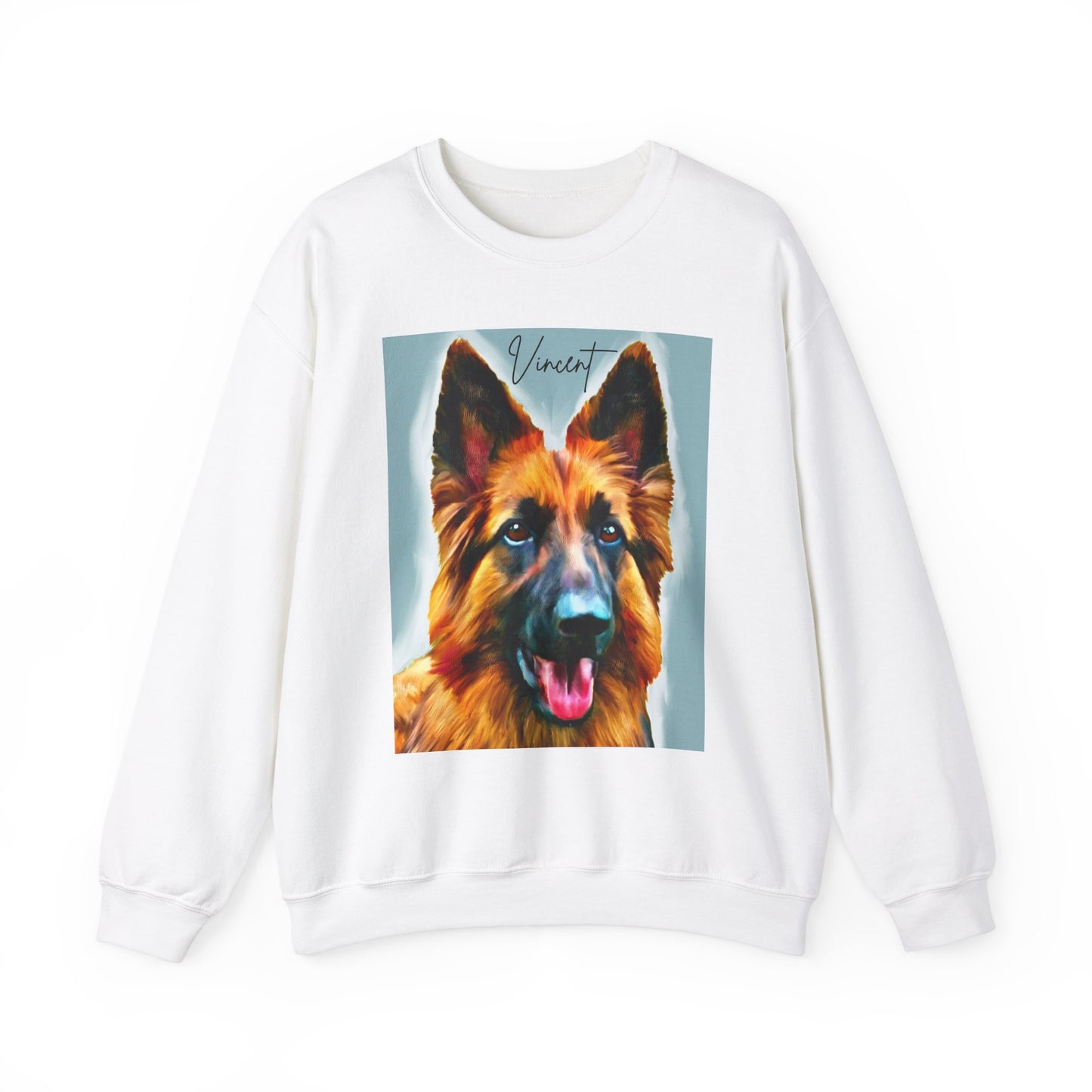 Custom Pet Portrait Unisex Crewneck Sweatshirt