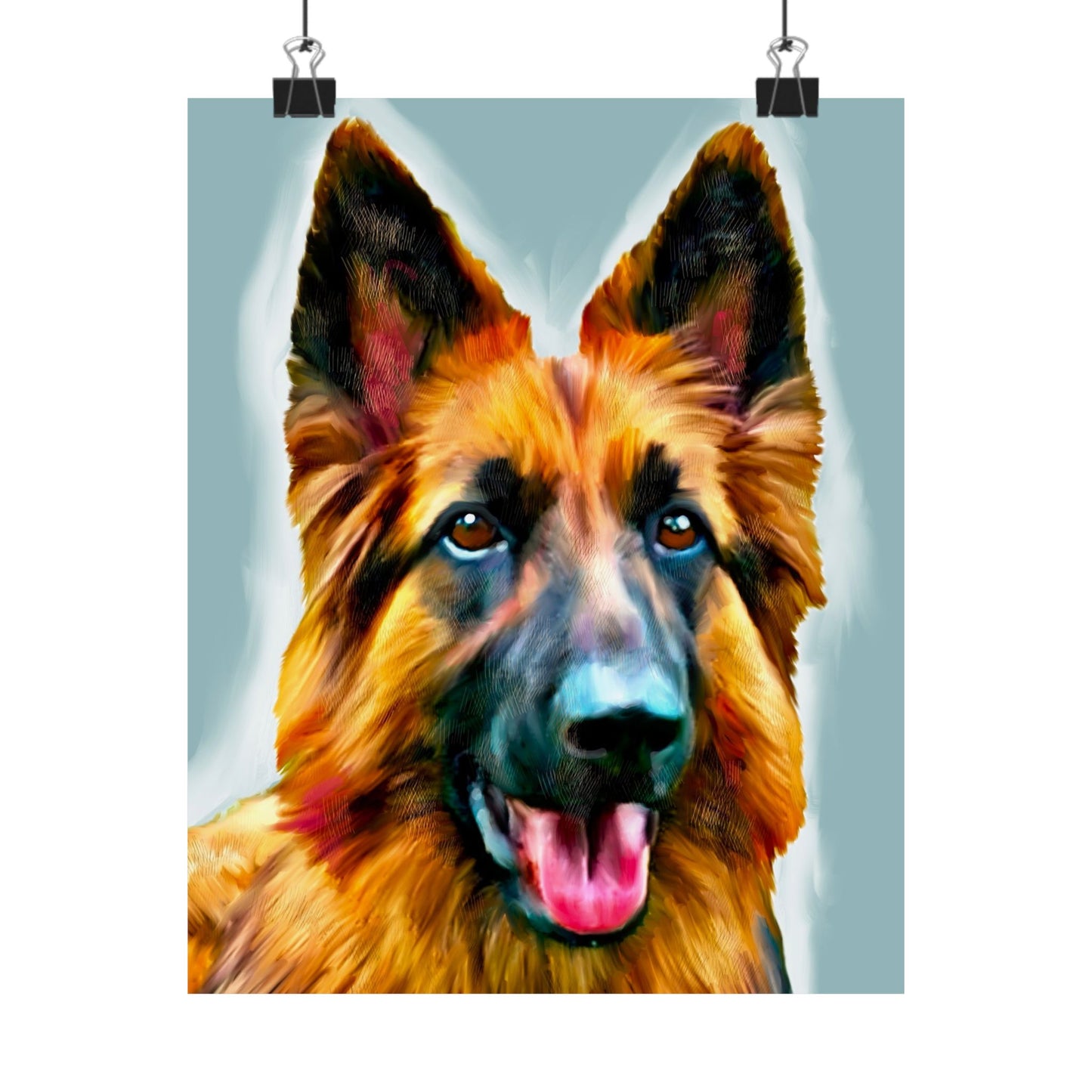 Custom Pet Portrait Poster Print