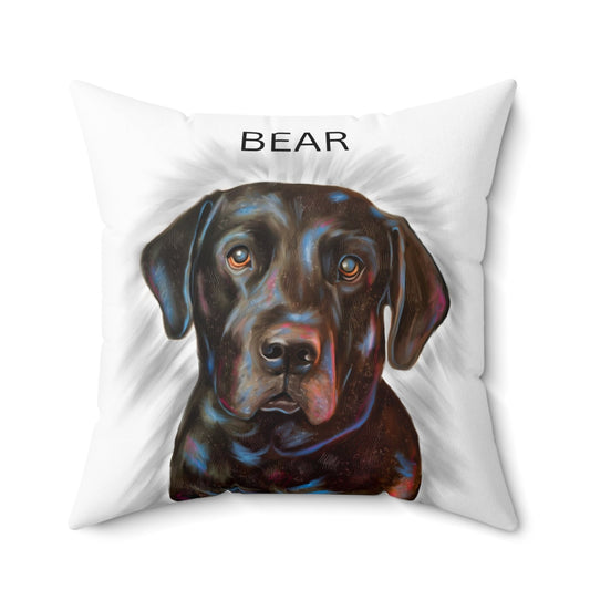 Custom Pet Portrait Throw Pillow