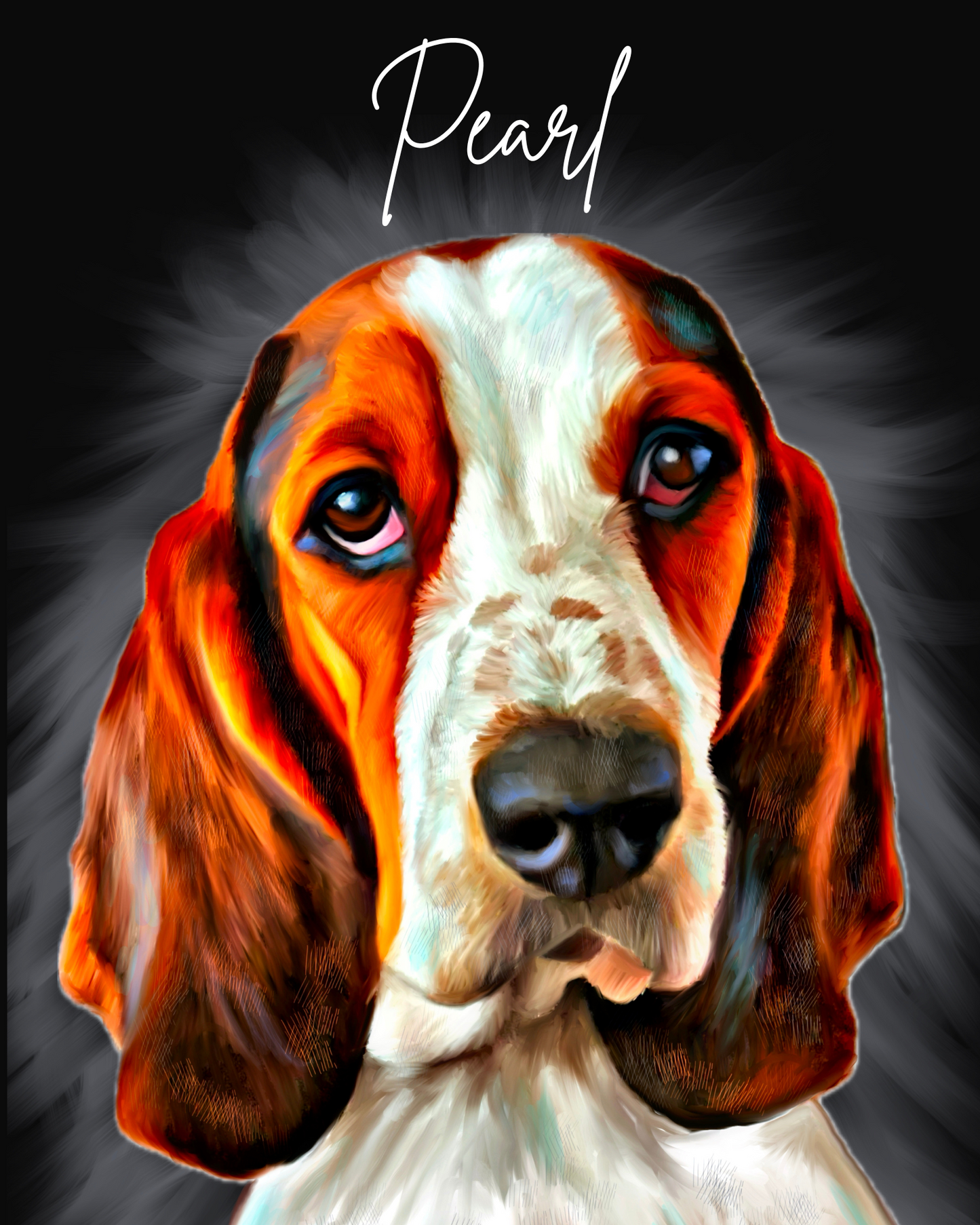 Custom Pet Portrait Poster Print