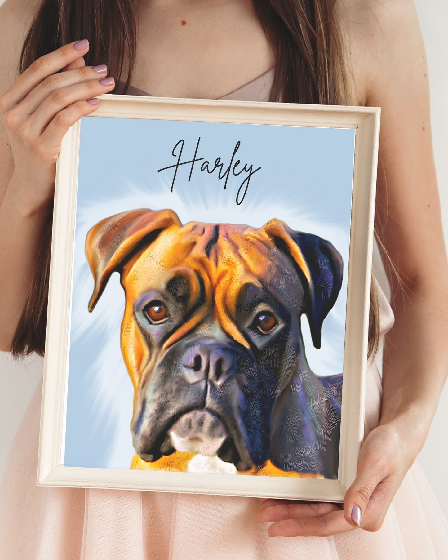 Custom Pet Portrait Poster Print