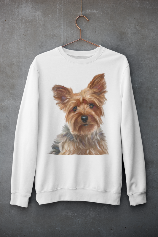 Custom Pet Portrait Unisex Crewneck Sweatshirt